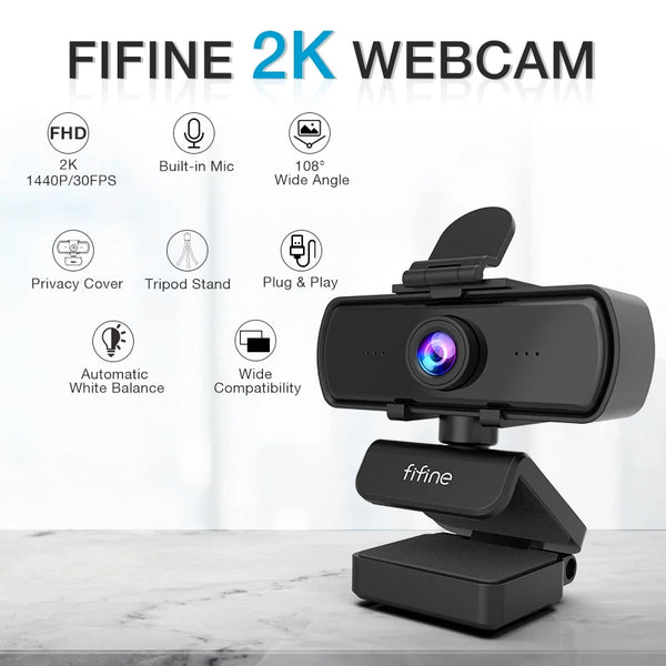 FIFINE HD Webcam 
